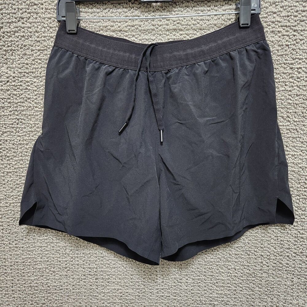 ALL IN MOTION Women’s Black Athletic Running Shorts Drawstring Pockets Size M